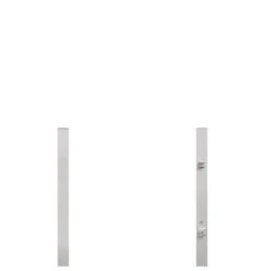 TraumGarten Torpfosten Einzeltor Vorgarten (2er-Set) Silber Metall, 8x8x150cm