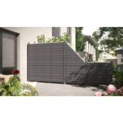 TraumGarten Sichtschutzzaun Polyethylen Anthrazit "WEAVE" Rechteck -GartenWelt Günstiges Geschäft 76245 snam weav anth s 21 1