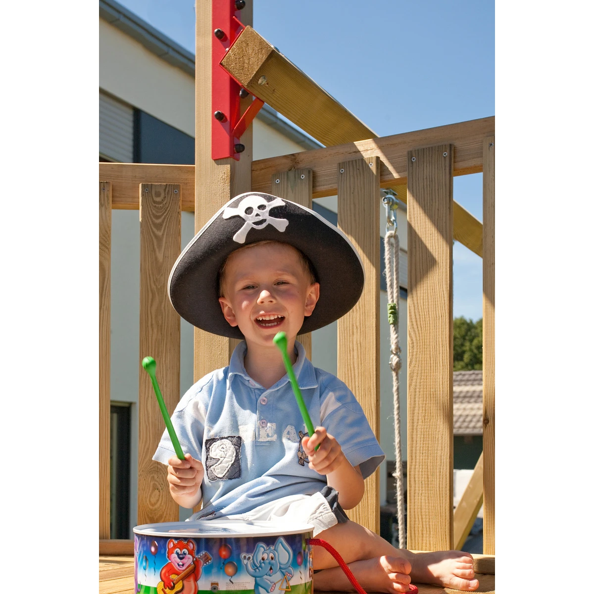 TraumGarten WINNETOO Schaukelbalken-Halter Rot 2 TraumGarten WINNETOO Schaukelbalken-Halter Rot – Bild 2