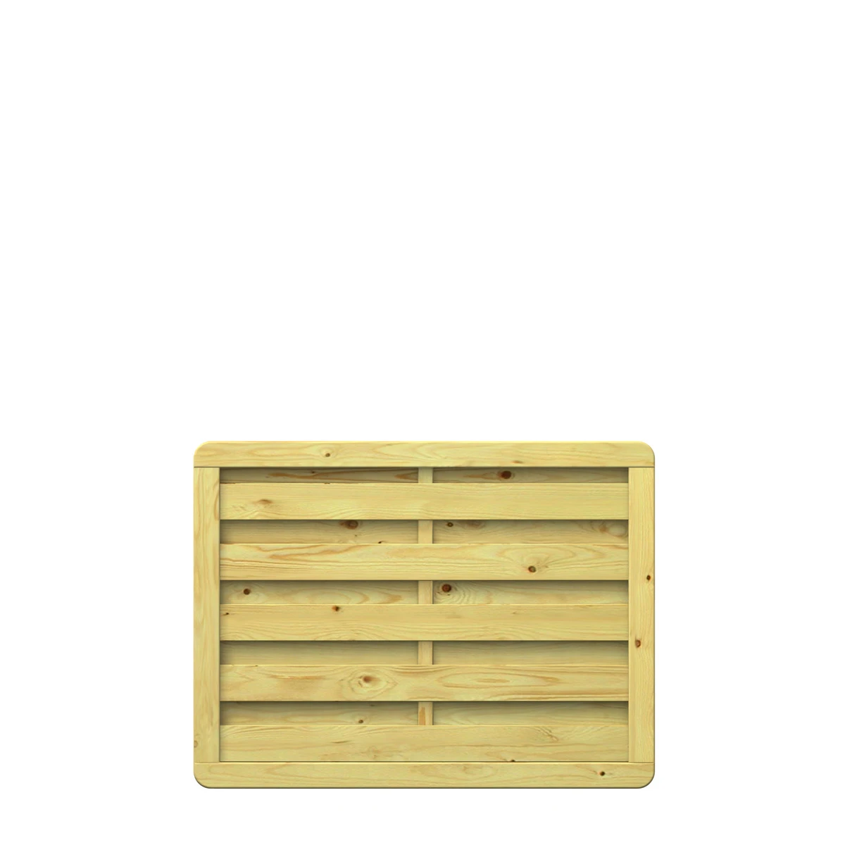 TraumGarten Vorgartenzaun Holz Natur XL Rechteck 1 TraumGarten Vorgartenzaun Holz Natur XL Rechteck