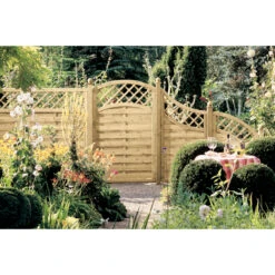 TraumGarten Vorgartenzaun Holz Natur XL Rechteck 5 TraumGarten Vorgartenzaun Holz Natur XL Rechteck -GartenWelt Günstiges Geschäft 76245 snam xl s 13