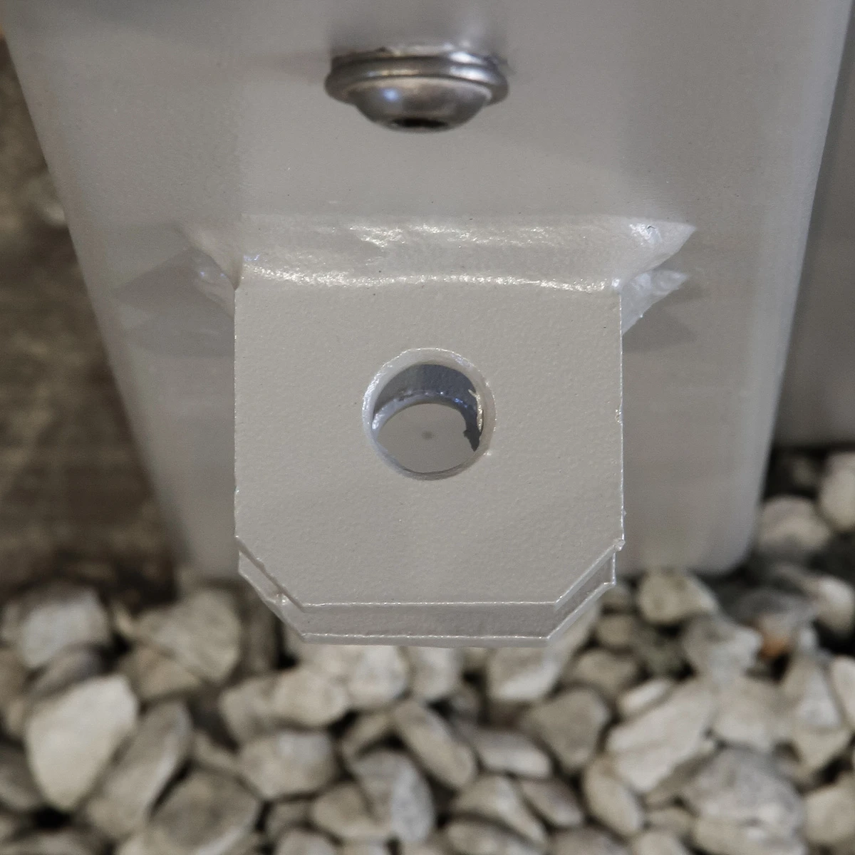 TraumGarten Torpfosten Doppeltor (2er-Set), Metall, Silber 8x8x255cm 2 TraumGarten Torpfosten Doppeltor (2er-Set), Metall, Silber 8x8x255cm – Bild 2