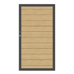 TraumGarten Tor Aluminium Lackiert Lärche "SYSTEM ALU PLUS"