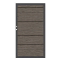 TraumGarten Tor Aluminium Lackiert Vintage-Oak "SYSTEM ALU PLUS"