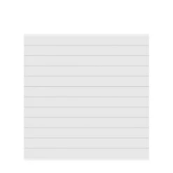 TraumGarten Sichtschutzzaun Aluminium Lackiert Weiß "SYSTEM ALU PLUS"