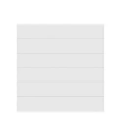 TraumGarten Sichtschutzzaun Aluminium Lackiert Weiß "SYSTEM ALU XL"