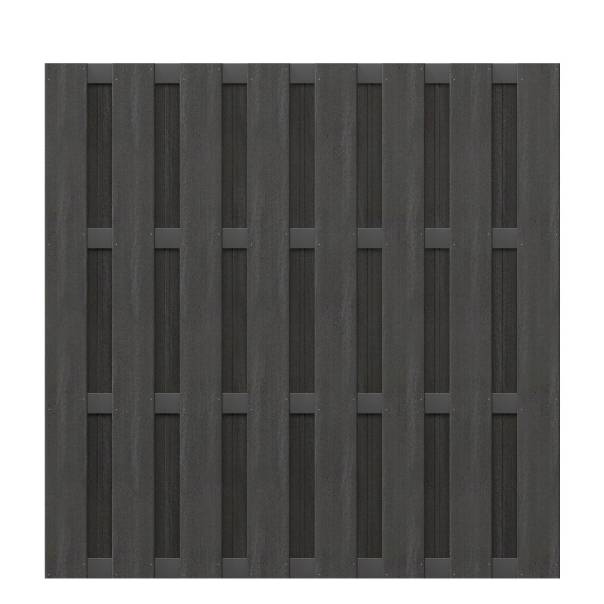 TraumGarten Sichtschutzbretterzaun WPC-Alu Anthrazit 1 TraumGarten Sichtschutzbretterzaun WPC-Alu Anthrazit