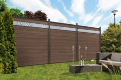 TraumGarten System WPC Platinum Zaun-Set -GartenWelt Günstiges Geschäft TraumGarten System 3