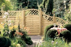 TraumGarten XL 119x179 Cm Mit Rankgitter Rundbogen -GartenWelt Günstiges Geschäft TraumGarten XL Sichtblenden Serie 2