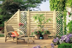 TraumGarten XL 119x179 Cm Mit Rankgitter Rundbogen -GartenWelt Günstiges Geschäft TraumGarten XL Sichtblenden Serie 4