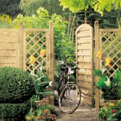 TraumGarten XL 119x179 Cm Mit Rankgitter Rundbogen -GartenWelt Günstiges Geschäft TraumGarten XL Sichtblenden Serie 6