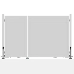 TraumGarten DESIGN WPC Alu Doppeltor Auf Maß Mit E-Antrieb -GartenWelt Günstiges Geschäft doppeltor e antrieb 4637 f 02 5