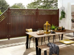 TraumGarten Longlife Riva 180x180 Cm Mit Gitter -GartenWelt Günstiges Geschäft longlife riva nussbaum s 12