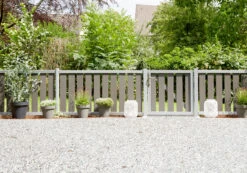 Traumgarten RAJA WPC ALU XL Anthrazit Einzeltor, 980 X 950 Mm -GartenWelt Günstiges Geschäft snam raja wpc alu xl s 111