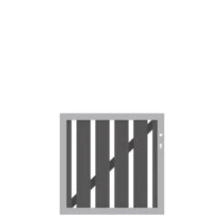 Traumgarten RAJA WPC ALU XL Anthrazit Einzeltor, 980 X 950 Mm