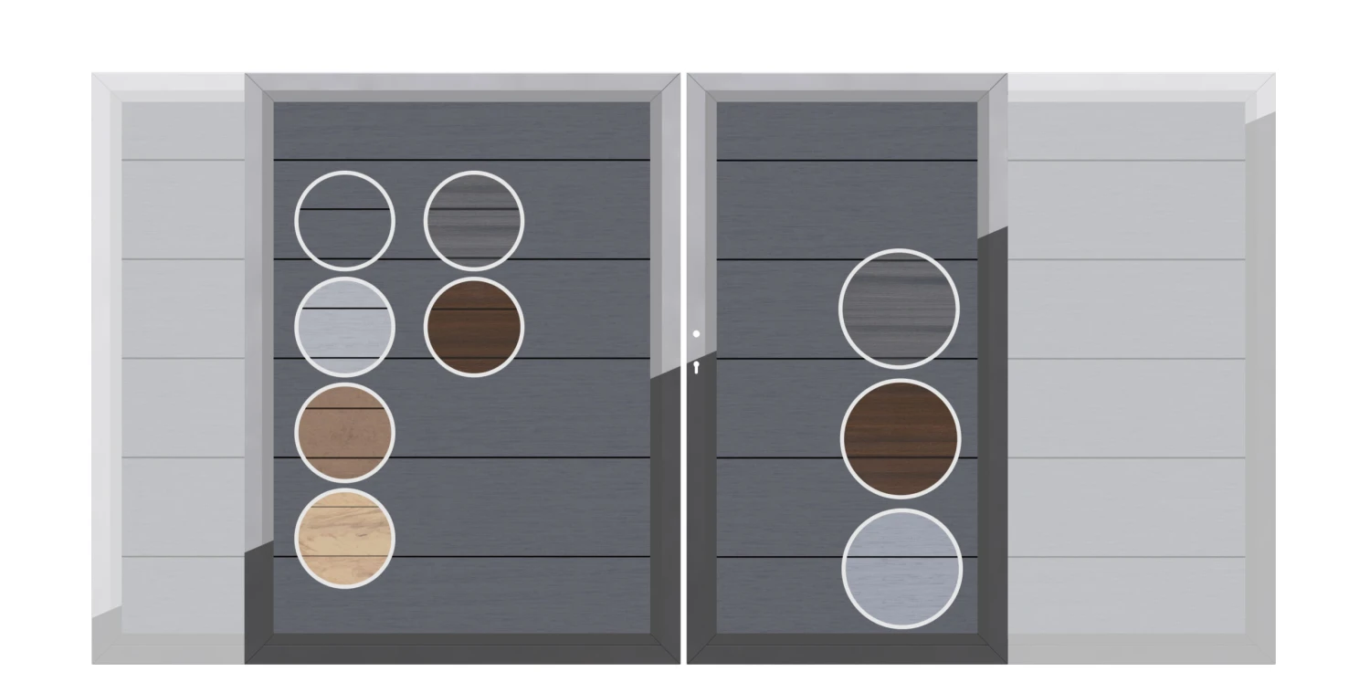 TraumGarten SYSTEM WPC Doppeltor Auf Maß 3 TraumGarten SYSTEM WPC Doppeltor Auf Maß – Bild 3