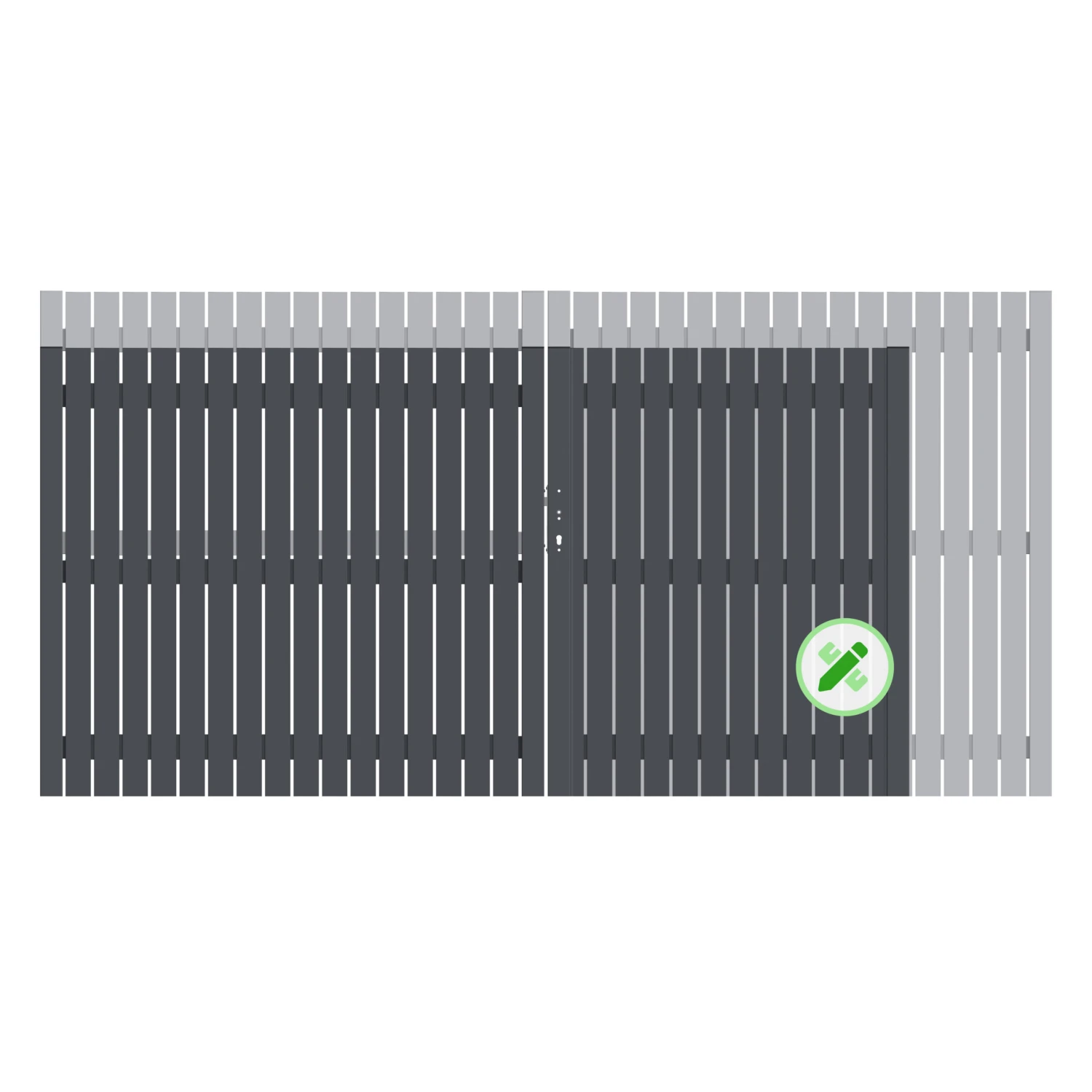 TraumGarten Squadra Doppeltor Auf Maß 1 TraumGarten Squadra Doppeltor Auf Maß