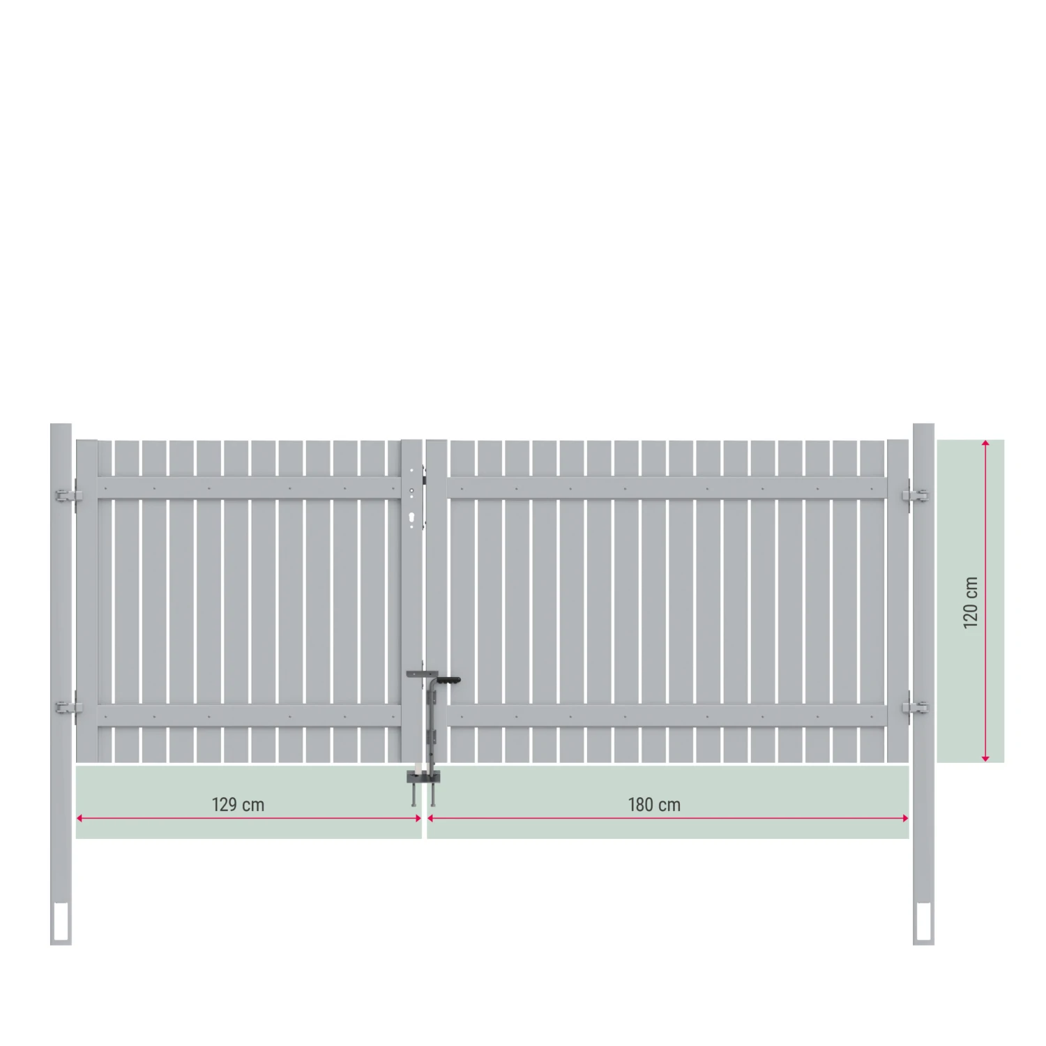 TraumGarten Squadra Doppeltor Auf Maß 7 TraumGarten Squadra Doppeltor Auf Maß – Bild 7