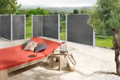 TraumGarten System WPC XL Zaun-Set 19 TraumGarten System WPC XL Zaun-Set -GartenWelt Günstiges Geschäft system wpc xl anthrazit metallgitter silber s 11