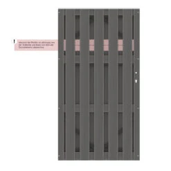 Traumgarten JUMBO WPC Einzeltor Auf Maß -GartenWelt Günstiges Geschäft trau jumbo wpc einzeltor back 4361 f 08 1