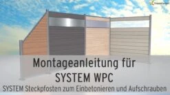 TraumGarten System WPC Classic Zaun-Set -GartenWelt Günstiges Geschäft zLhq RW287s